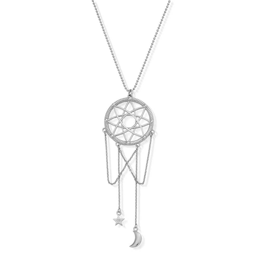 ChloBo - Dream Catcher Diamond Cut Necklace - Silver