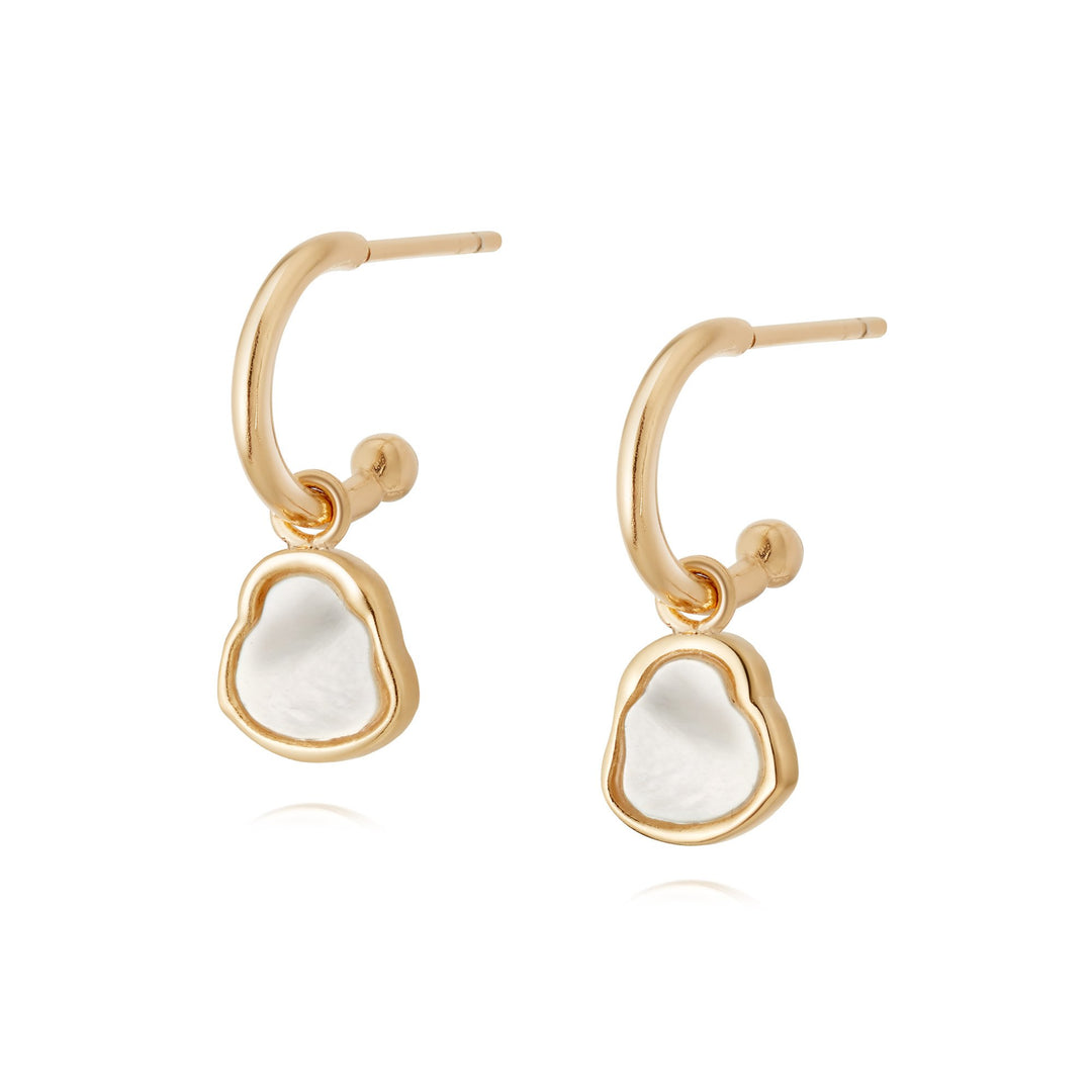 Daisy London - Isla Mother of Pearl Drop Earrings - Gold