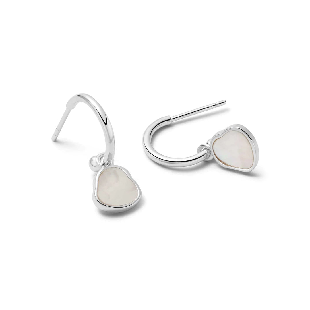 Daisy London - Mother of Pearl Drop Earrings - Silver