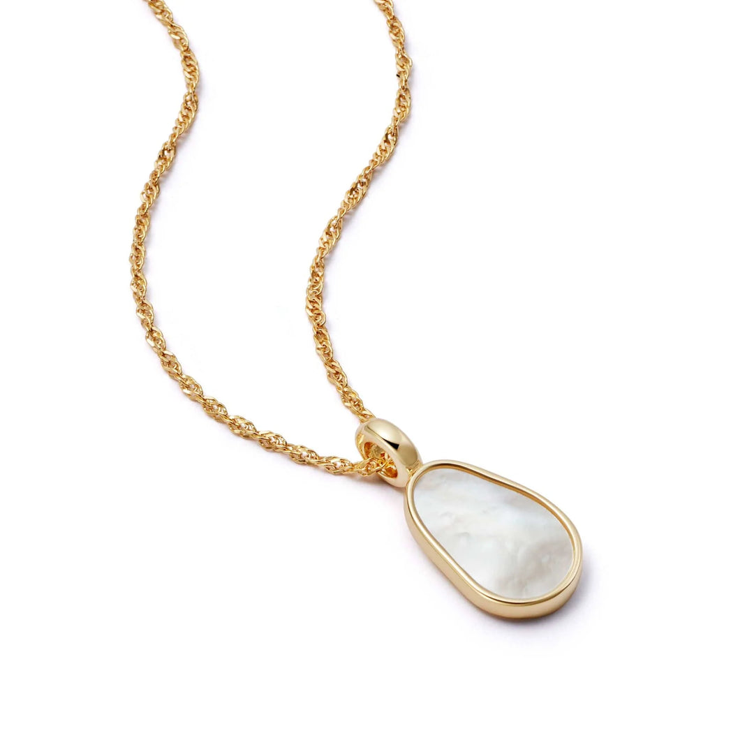 Daisy London - Isla Mother of Pearl Necklace - Gold