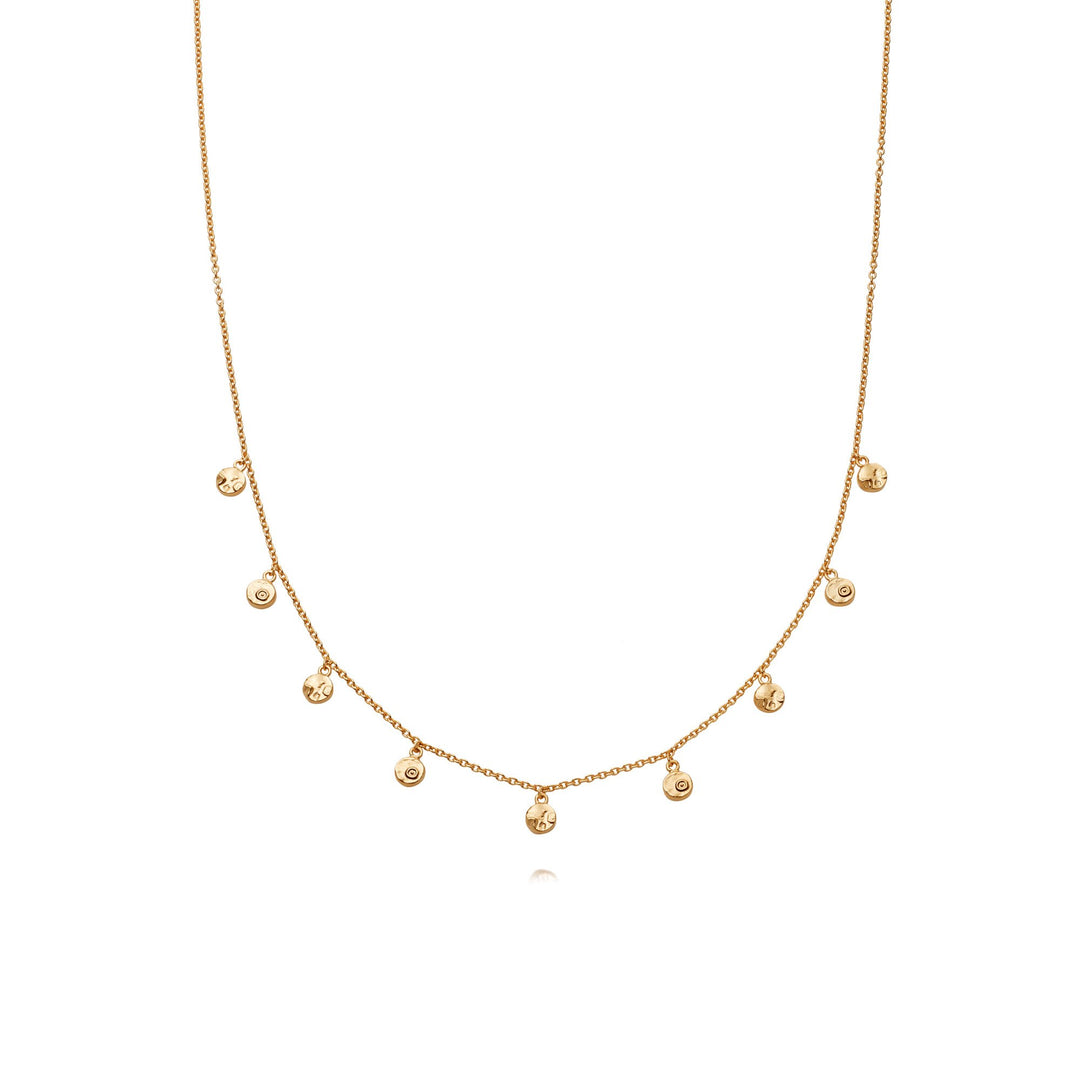 Daisy London - Isla Fossil Charm Necklace - Gold