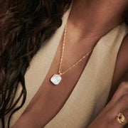 Daisy London - Organic Mother of Pearl Necklace - Gold