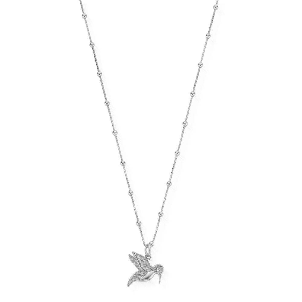 ChloBo - Humming Bird Bobble Necklace - Silver