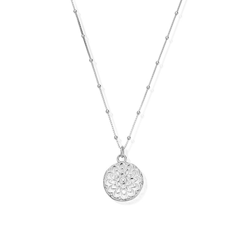 ChloBo - Moon Flower Necklace - Silver