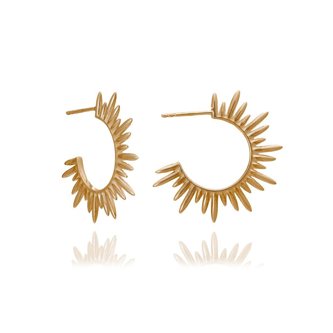 Rachel Jackson - Electric Goddess Medium Hoop Earrings - Gold