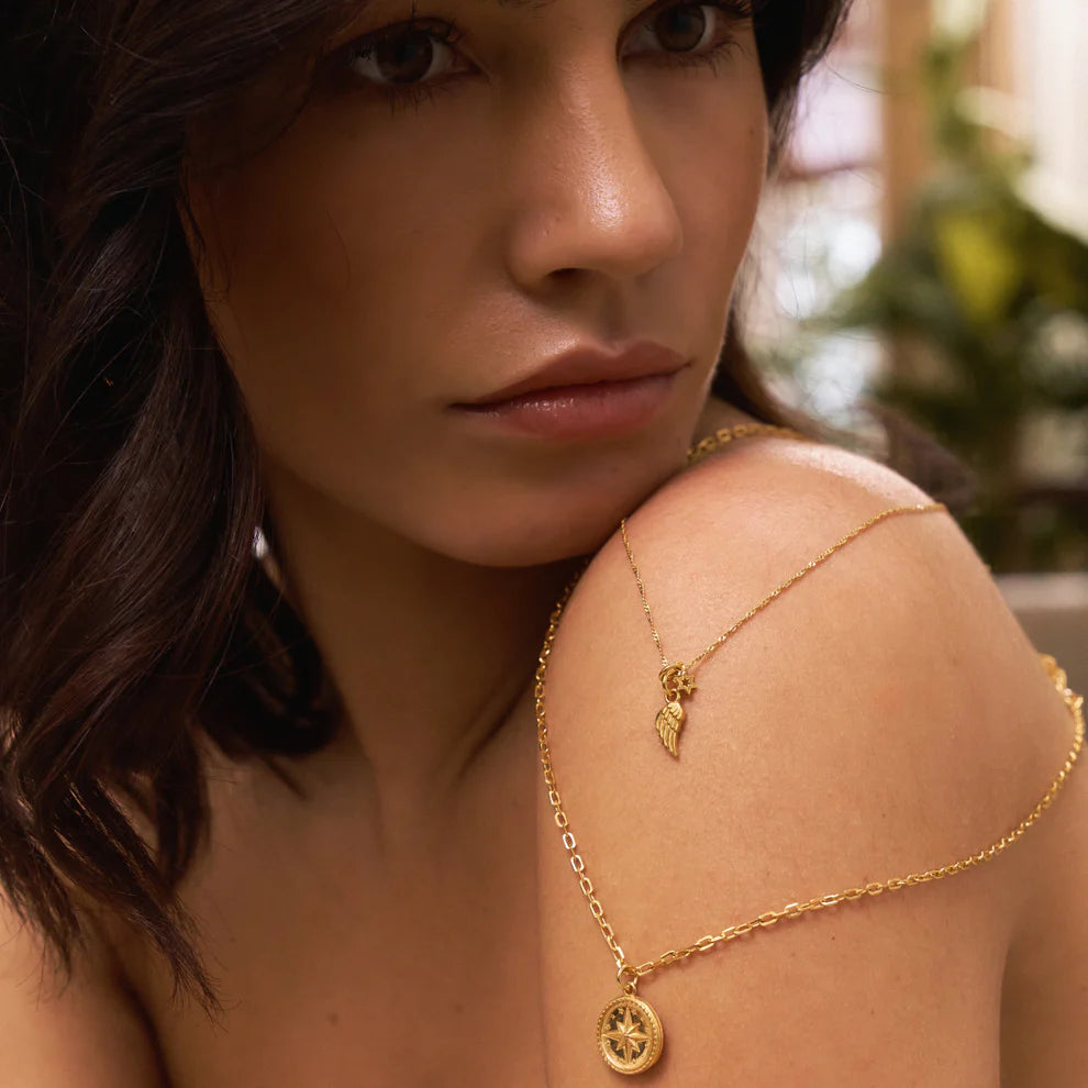 ChloBo - Tiny Twisted Rope Chain Guidance Necklace - Silver