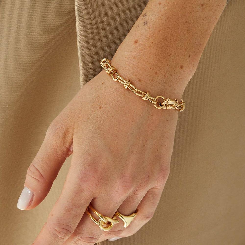 Daisy London - Polly Sayer Knot Chain Bracelet - Gold
