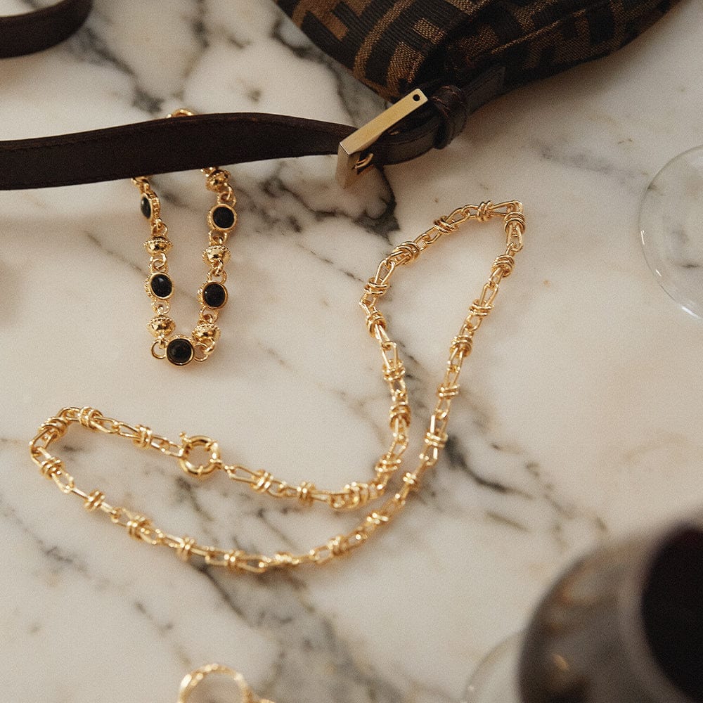 Daisy London - Polly Sayer Knot Chain Necklace - Gold