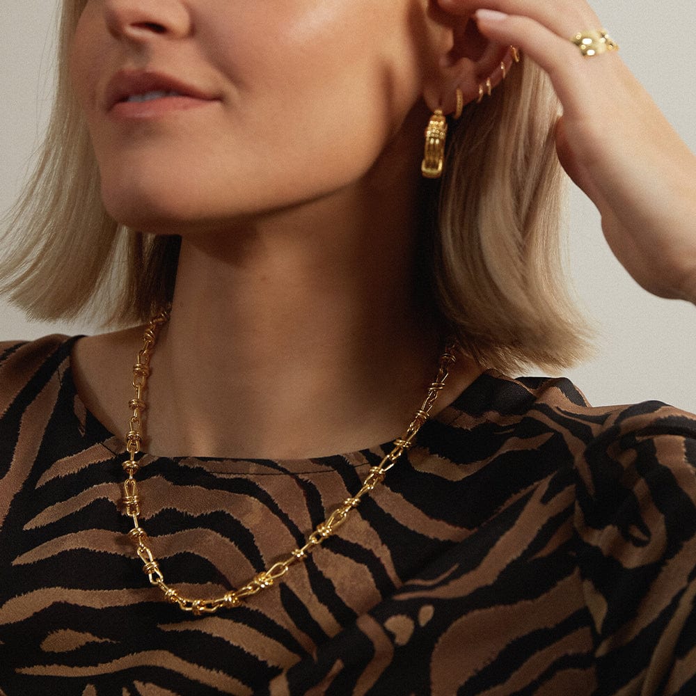 Daisy London - Polly Sayer Knot Chain Necklace - Gold