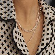 Daisy London - Polly Sayer Knot Chain Necklace - Silver