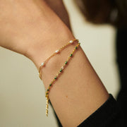 Daisy London - Treasures Seed Pearl Chain Bracelet - Gold