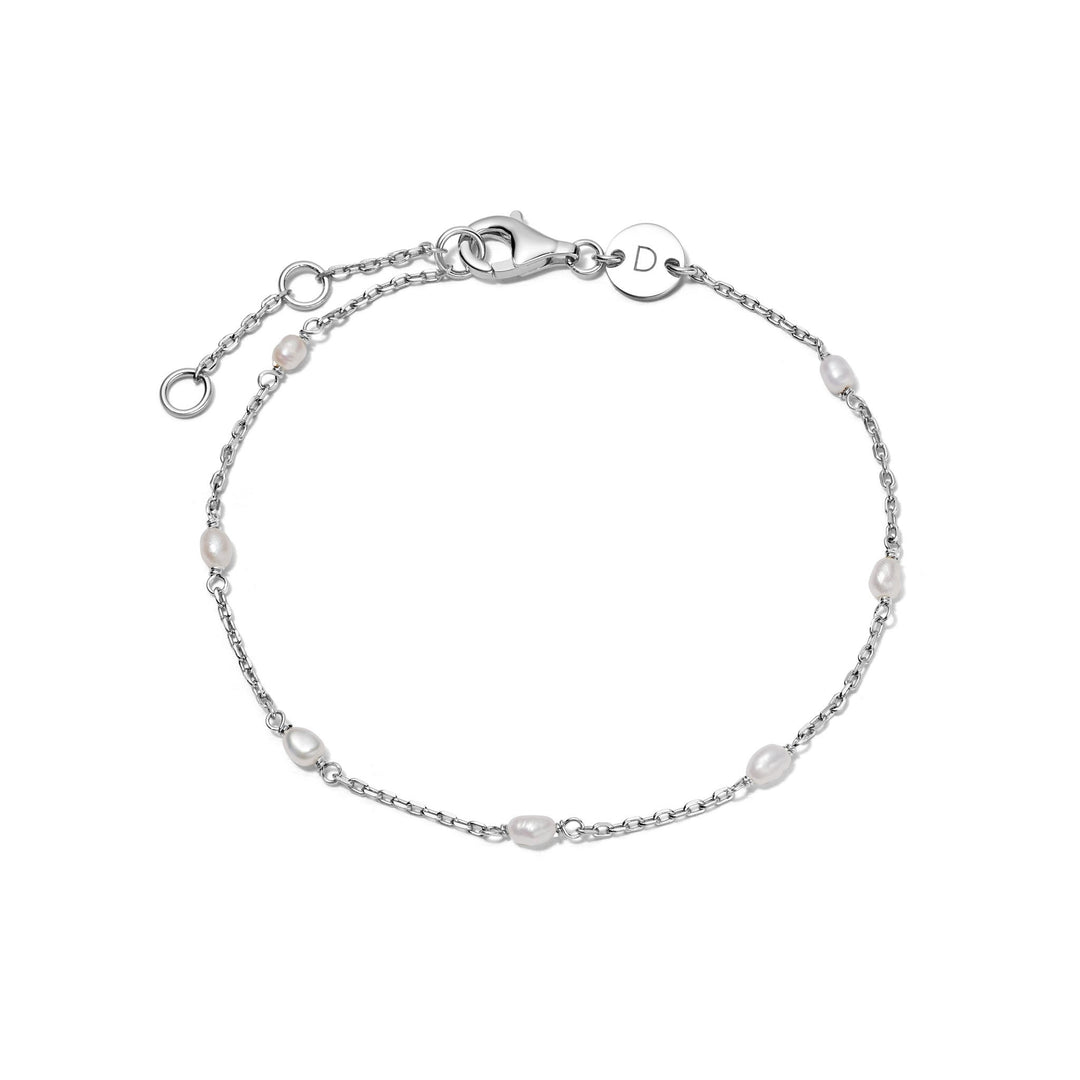 Daisy London - Treasures Seed Pearl Chain Bracelet - Silver