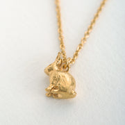 Alex Monroe - Sitting Bunny Necklace - Gold