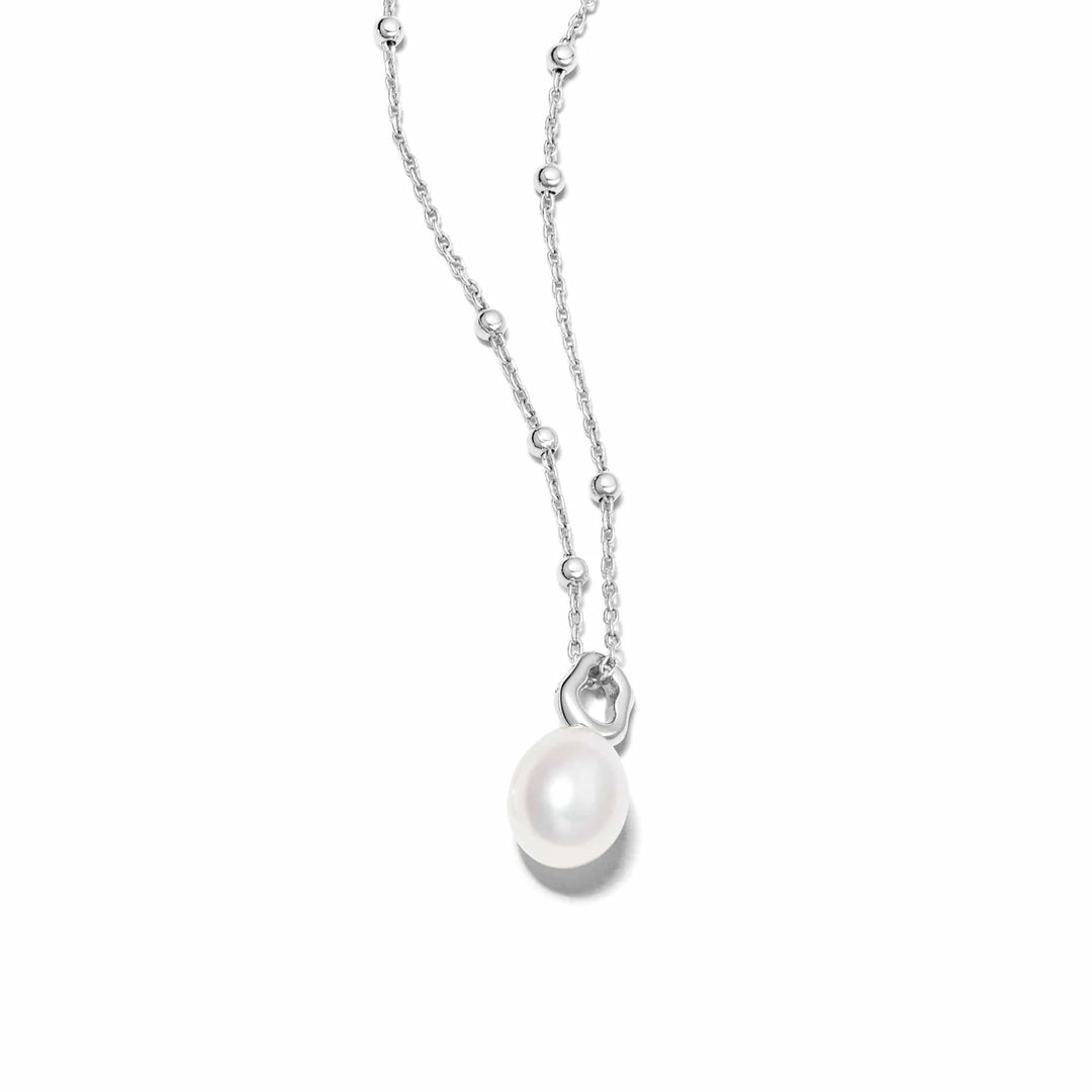 Daisy London - Treasures Baroque Pearl Pendant Necklace - Silver