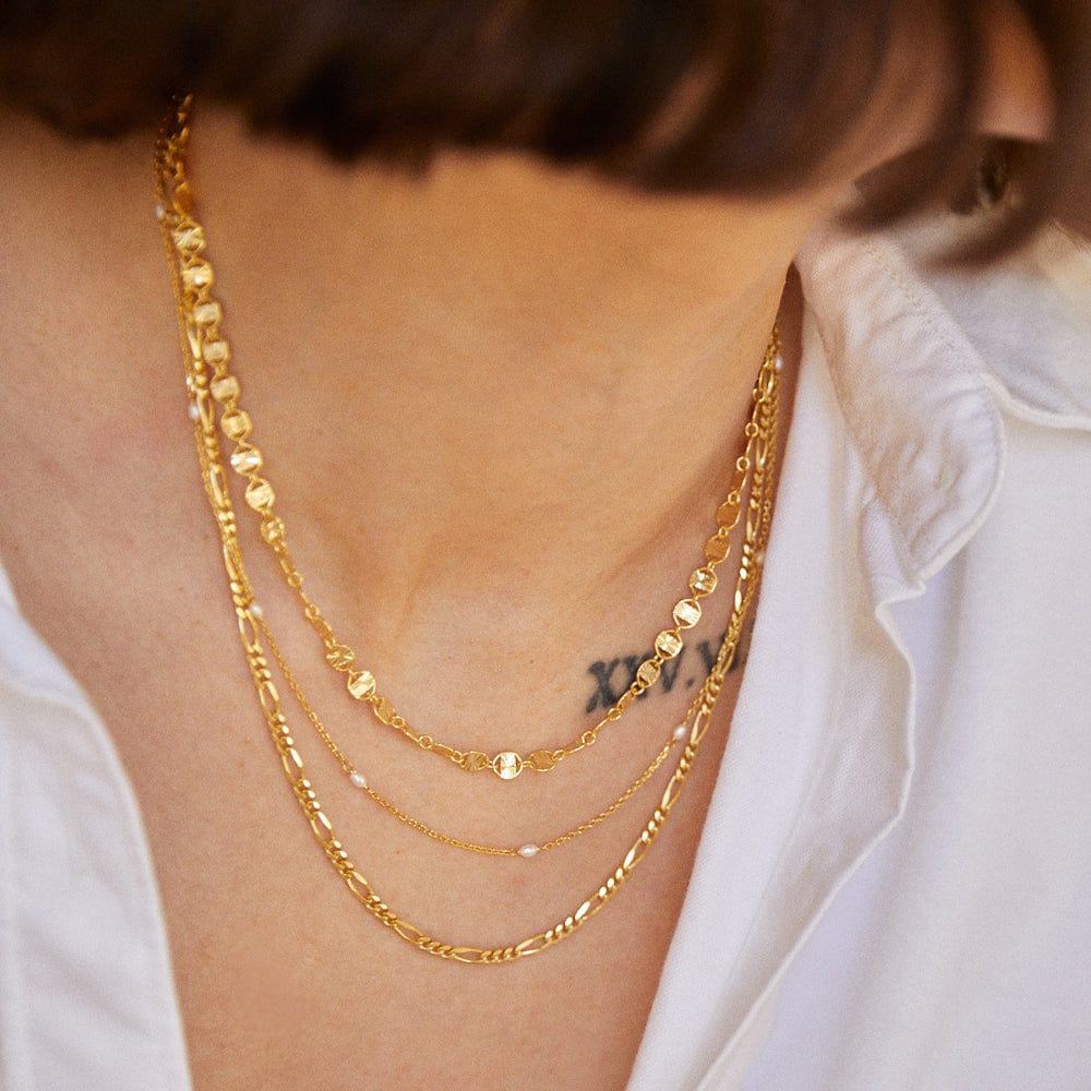 Daisy London - Treasures Seed Pearl Chain Necklace - Gold