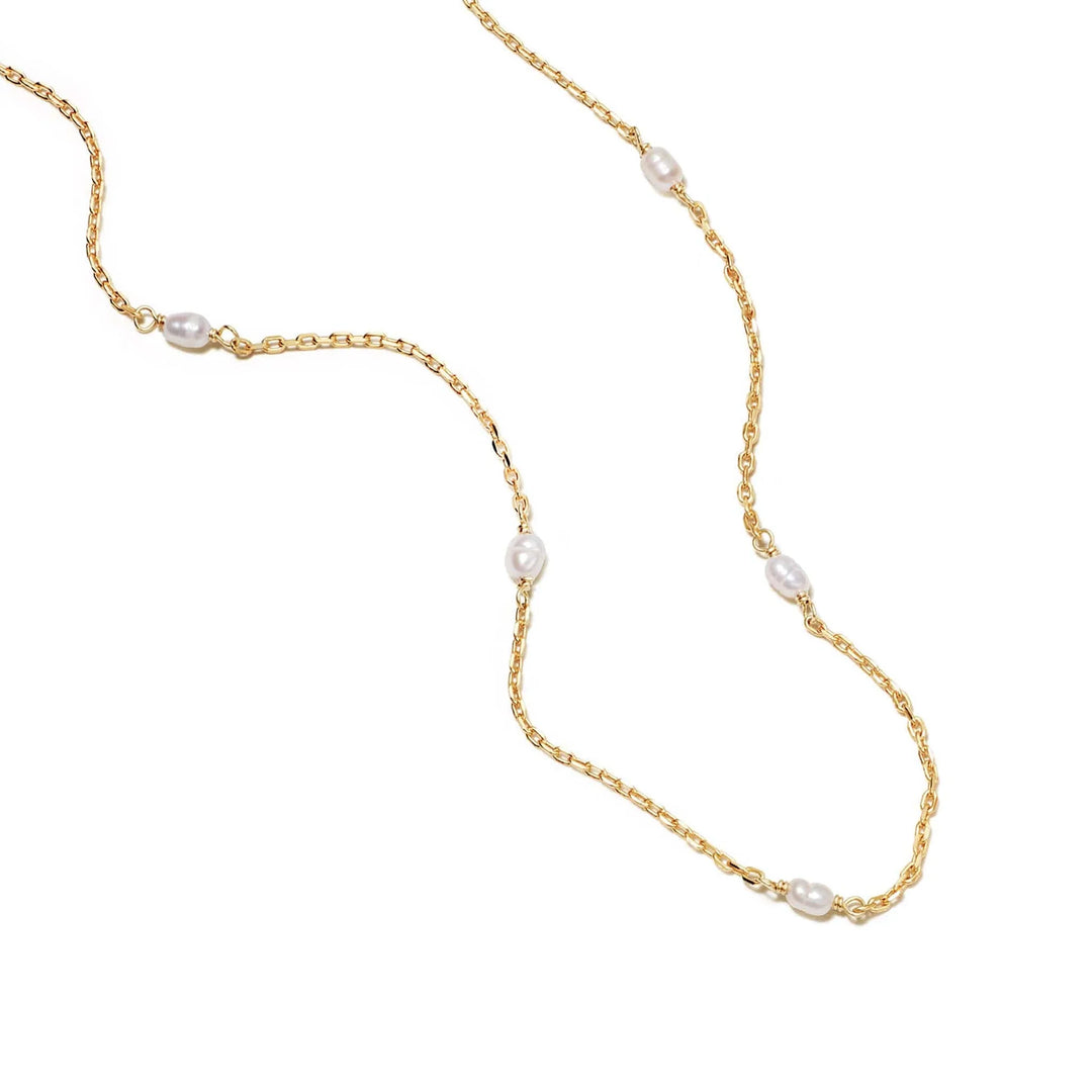 Daisy London - Treasures Seed Pearl Chain Necklace - Gold