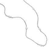 Daisy London - Treasures Seed Pearl Chain Necklace - Silver
