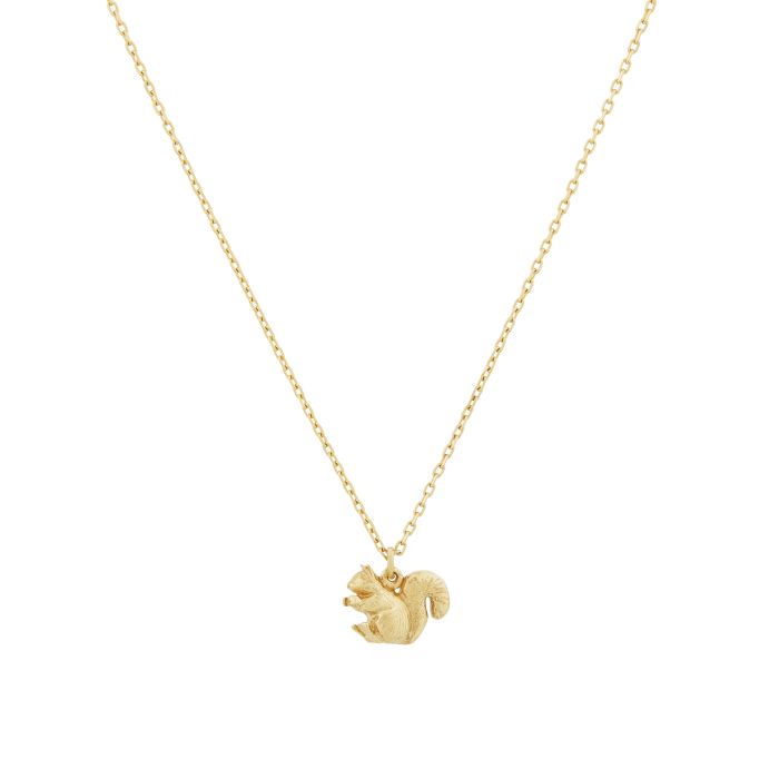 Alex Monroe - Teeny Tiny Squirrel Necklace - Gold