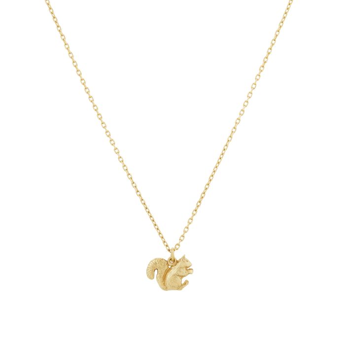 Alex Monroe - Teeny Tiny Squirrel Necklace - Gold