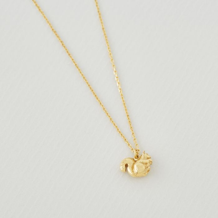 Alex Monroe - Teeny Tiny Squirrel Necklace - Gold