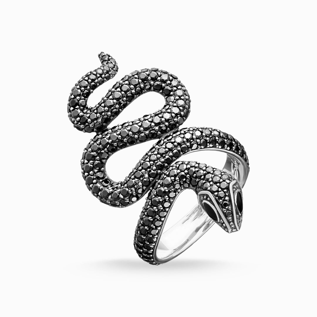 Thomas Sabo - Black Zirconia Snake Ring