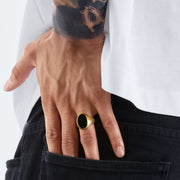 Thomas Sabo - Gold and Onyx Signet Ring