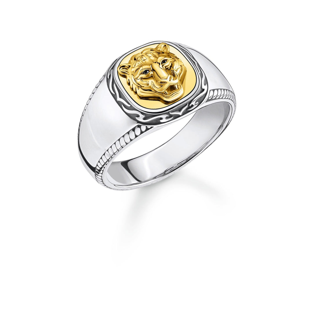 Thomas Sabo - Small Gold Tiger Signet Ring