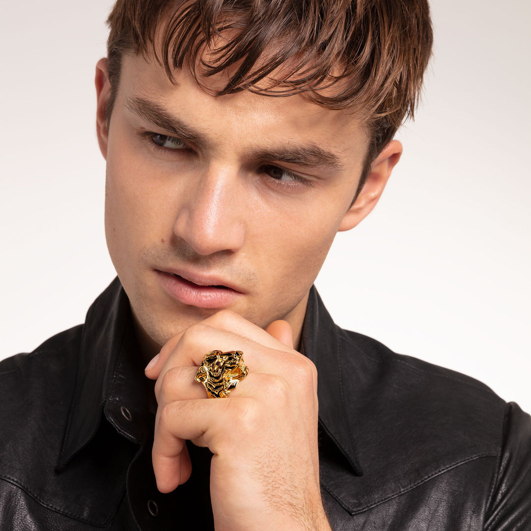 Thomas Sabo - Gold Tiger Head Ring