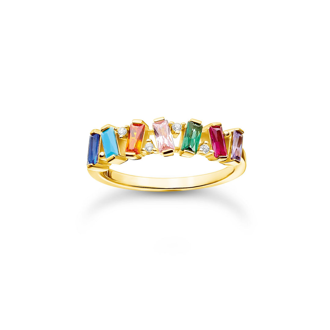 Thomas Sabo - Dancing Stones Colourful Ring Gold