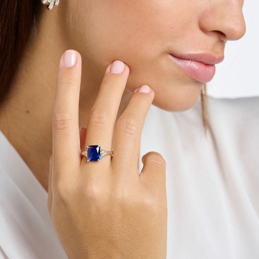Thomas Sabo - Blue & White Stone Ring