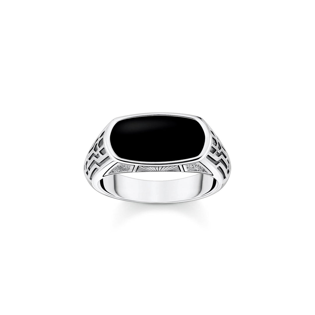 Thomas Sabo - Elemental Silver and Black Onyx Ring