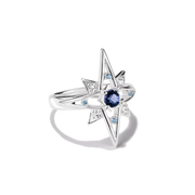 Thomas Sabo - Midnight Skies Star Ring With White Zirconia - Silver