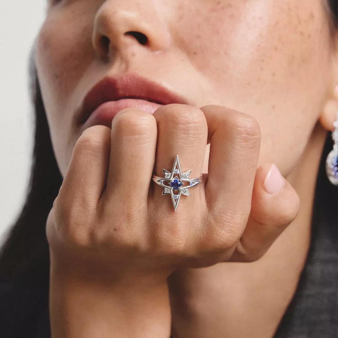 Thomas Sabo - Midnight Skies Star Ring With White Zirconia - Silver