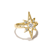 Thomas Sabo - Midnight Skies Star Ring With White Zirconia - Gold