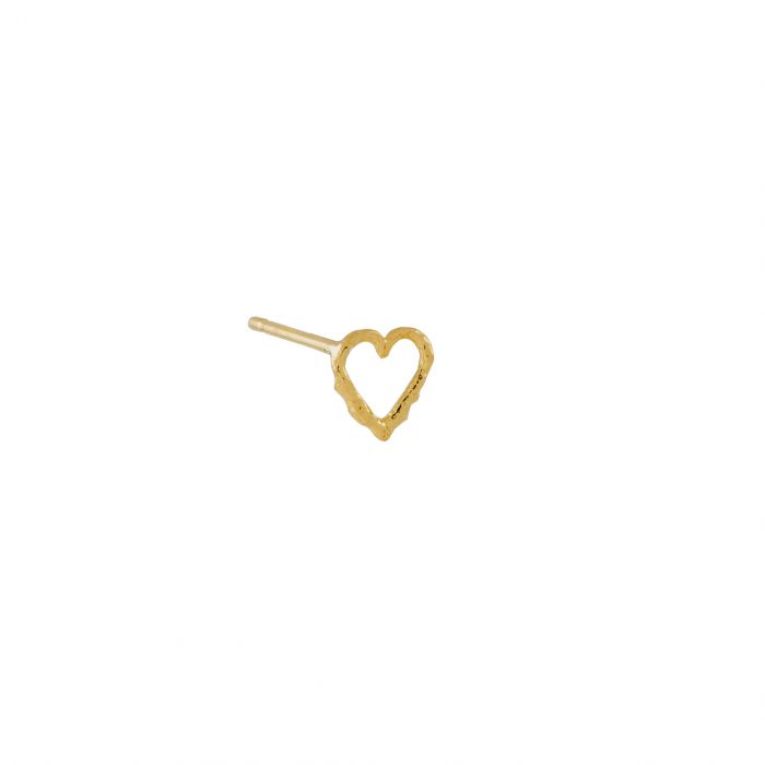 Alex Monroe - Teeny Tiny Heart Single Stud Earring - Gold