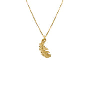 Alex Monroe - Teeny Tiny Plume Feather Necklace - Gold