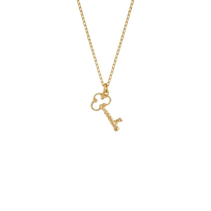 Alex Monroe - Teeny Tiny Garden Key Necklace - Gold