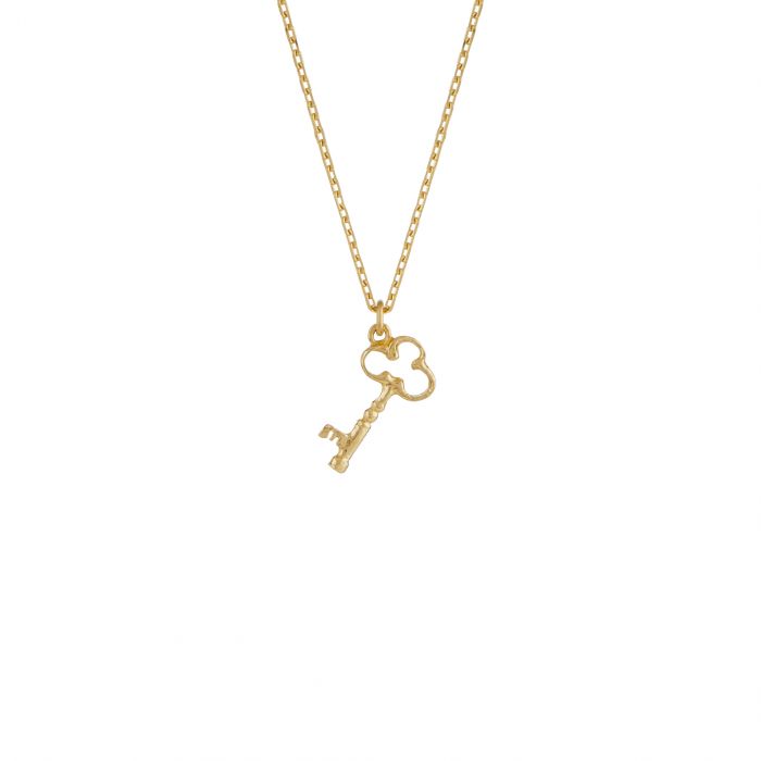 Alex Monroe - Teeny Tiny Garden Key Necklace - Gold