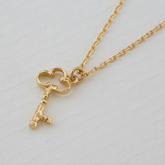 Alex Monroe - Teeny Tiny Garden Key Necklace - Gold