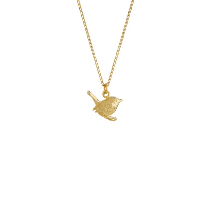 Alex Monroe - Teeny Tiny Wren Necklace - Gold