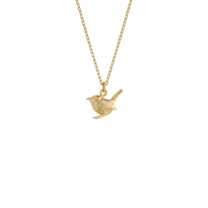 Alex Monroe - Teeny Tiny Wren Necklace - Gold