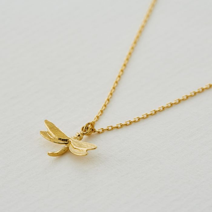 Alex Monroe - Teeny Tiny Dragonfly Necklace - Gold