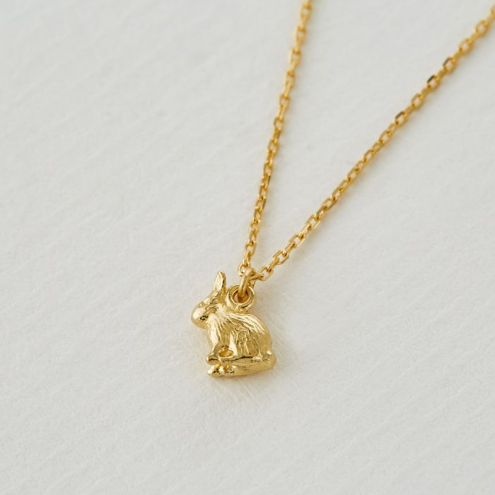 Alex Monroe - Teeny Tiny Rabbit Necklace - Gold