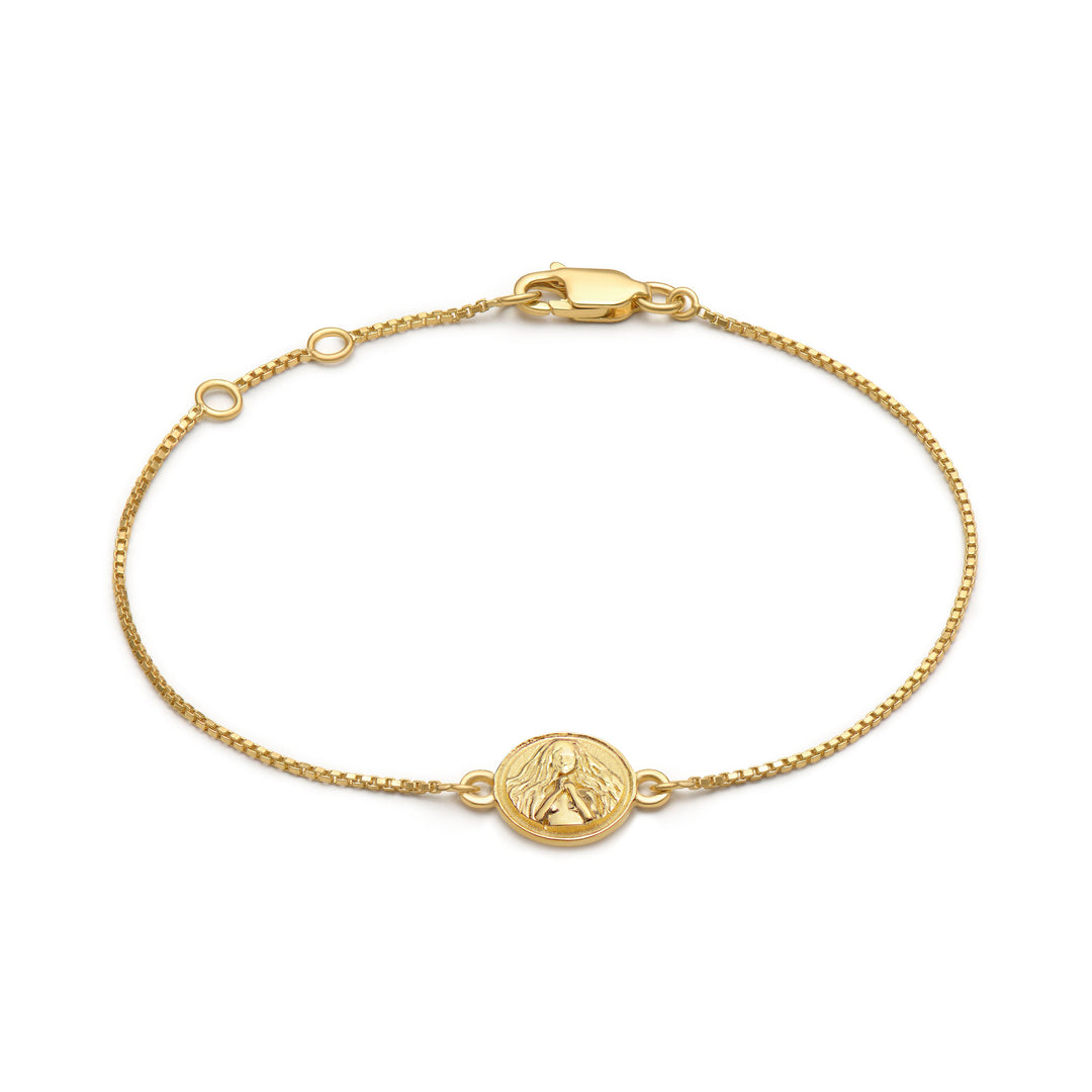 Rachel Jackson - Virgo Zodiac Mini Art Coin Bracelet - Gold