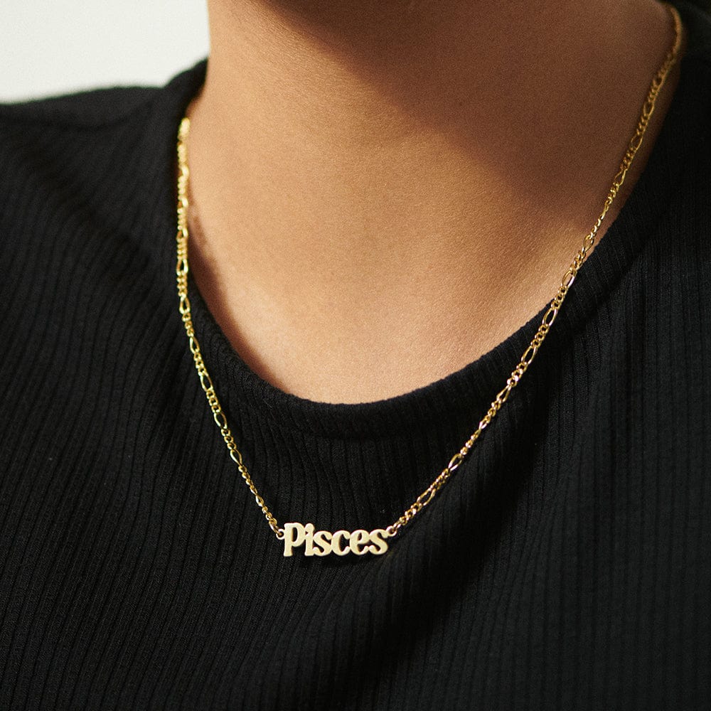 Daisy London - Pisces Zodiac Necklace - Gold