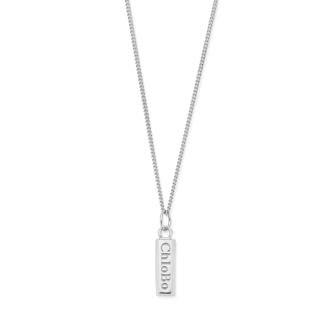 ChloBo - Men's Curb Chain ChloBo Ingot Necklace - Silver