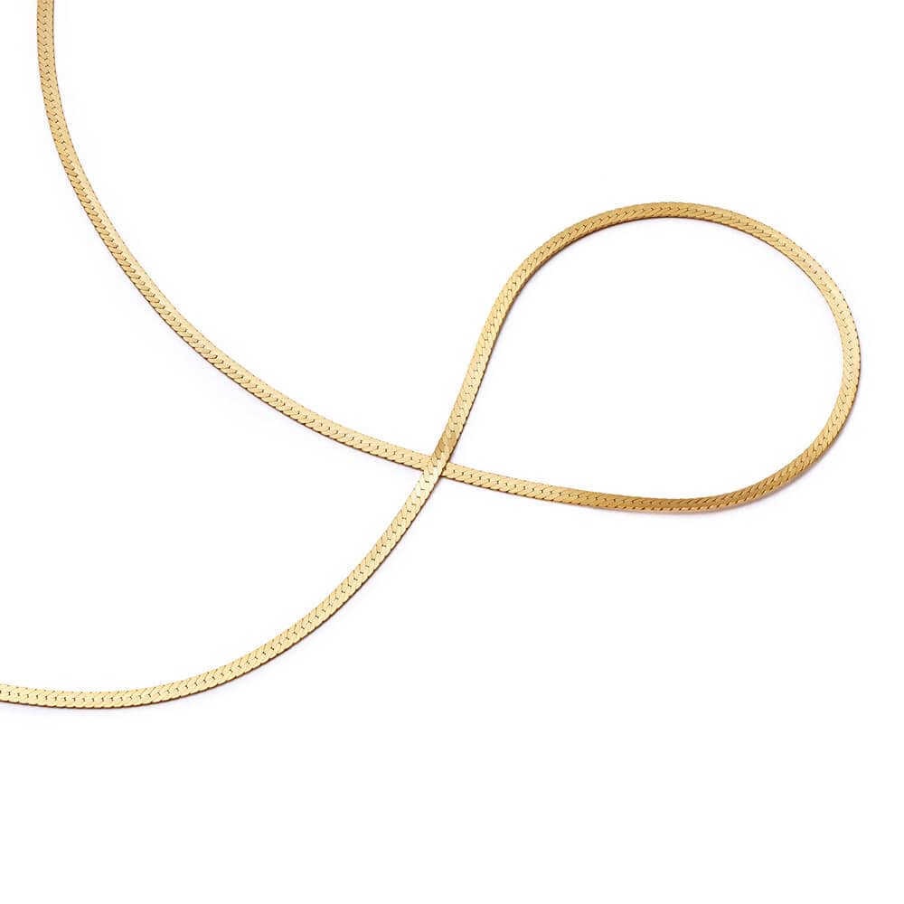 Daisy London - Isla Fine Snake Chain Necklace - Gold