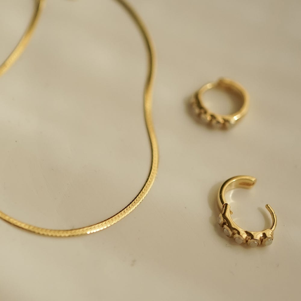 Daisy London - Isla Fine Snake Chain Necklace - Gold