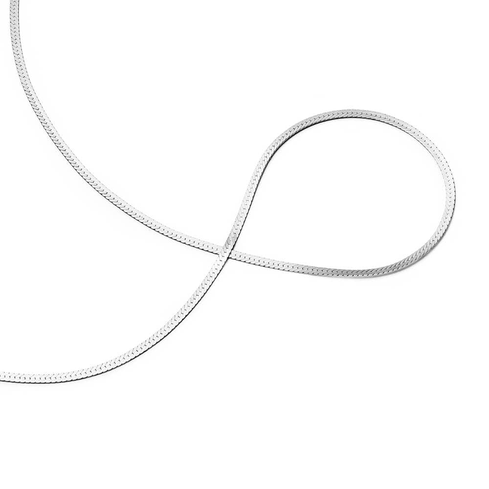Daisy London - Isla Fine Snake Chain Necklace - Silver