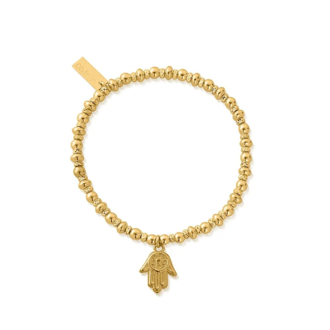 ChloBo - Didi Sparkle Hamsa Hand Bracelet - Gold